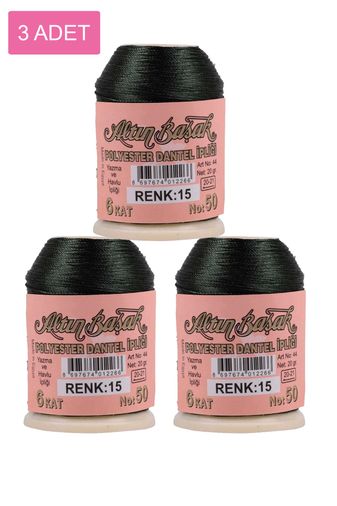 RT-RYL-HMR16880 3 Adet Altınbaşak Oya Ve Dantel İpi 20 Gr - Royaleks - No: 015