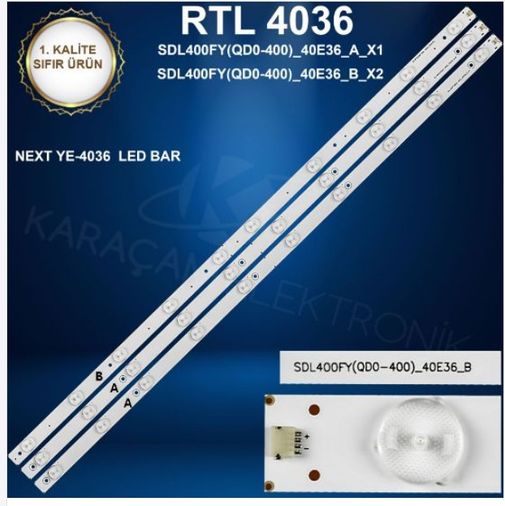 RTL-4036 40" Next Tv Led Bar Takım