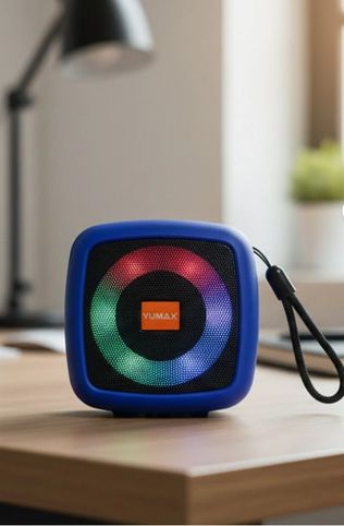 s12mavi Rgb Işıklı Bluetooth Hoparlör 5W | Ipx4 Suya Dayanıklı | Mini Taşınabilir Kablosuz Speaker Mavi