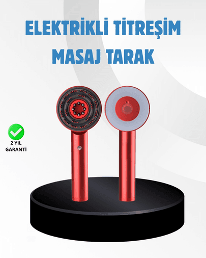 Saç Büyüme Destekleyici Elektrikli Masaj Tarak Led Ve Titreşimli