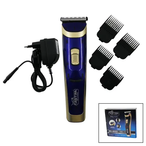 SAÇ SAKAL KESME TRAŞ MAKİNESİ FİŞ ŞARJLI - LED GÖSTERGE - RENKLİ KROM KAPLAMA GÖVDE  RD-6005 (4745)