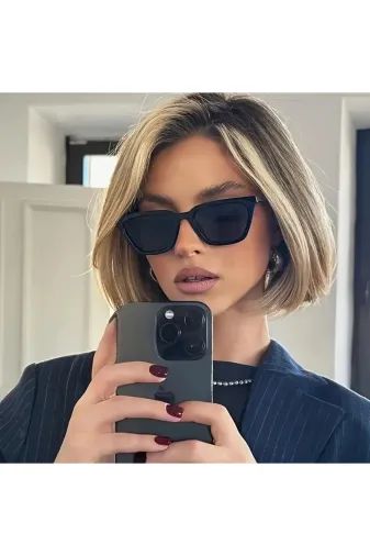 Safari 100159 Vintage Stil Siyah Güneş Gözlüğü – Günlük Moda Aksesuarı