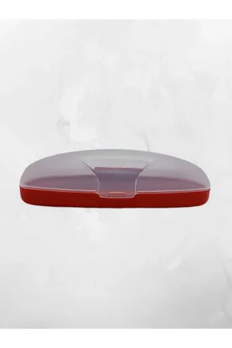 Safari SK10103C2 Kırmızı Gövde Şeffaf Kapaklı Taşınabilir Ve Koruyucu Optik Kılıfı
