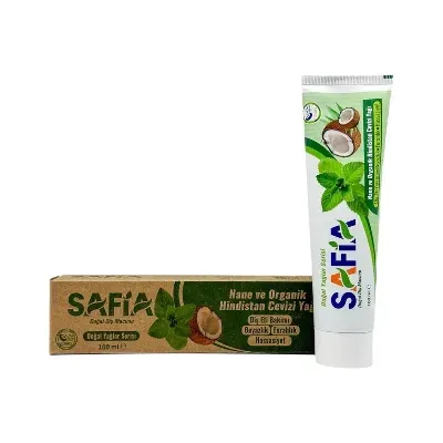 Safia Organik Nanel + Hindistan Cevizi Diş Macunu 100 Ml