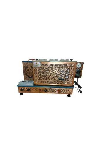 SAFİR ÇAY KAZANLARI 25072024B3LPGMİ Safirim 3 Demlikli Bakır Çay Kazanı Elektrik Tüplü Çay Makinesi Bakır Çay Ocağı