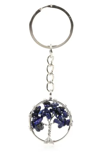 Safnaturel sn262468651651 Lapis Lazuli Doğal Taş Anahtarlık