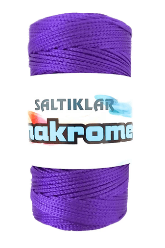 SALTIKLAR RT-H4LO3D2H0Z 1 Adet Polyester Makrome İpi 4250 Mor 100 Gr