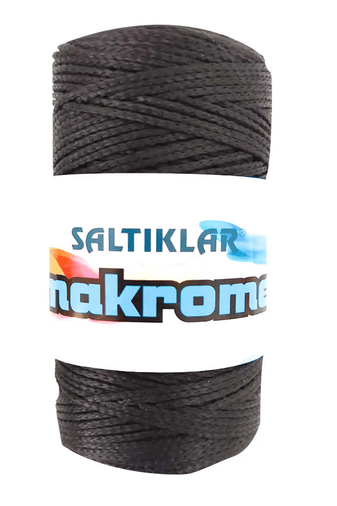 SALTIKLAR RT-PGIJVXPRSY 1 Adet Polyester Makrome İpi Syh Siyah 100 Gr