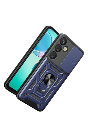Samsung Galaxy S26 Plus Pars Lens Yüzüklü Silikon - Lacivert