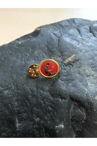 SANAT TACİRİ 459T7R7 Vintage Atatürk Rozeti Mustafa Kemal Atatürk Kocatepe Temali Rozet