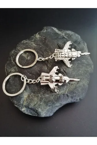 SANAT TACİRİ 576637069 1 Adet Metal Uçak Anahtarlık -- Hediye Paketinde Gönderilecektir