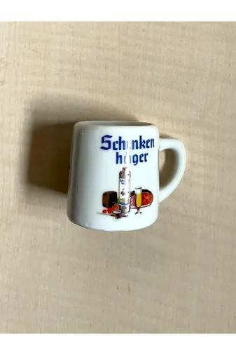 SANAT TACİRİ e5thg Vintage 2Cl Tankart Porselen Tankart Mini Tankart Shot Bardağı