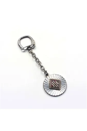 SANAT TACİRİ EK3563938 Antika Akbank Logo Mineli Metal Anahtarlık