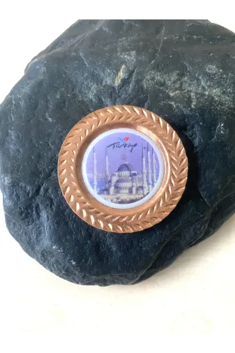 SANAT TACİRİ EK45634R23 Türkiye Temali Bakir Renkli Magnet Ramazan Hediyesi