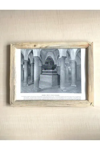 SANAT TACİRİ EK56FS431312 Camsiz Ahşap Çerçeveli Dijital Baski Resim Tablo Paul's Cathedral