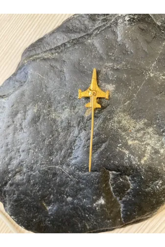 SANAT TACİRİ EK65KN1HB Altin Sarisi Jet Rozet İğneli Rozet Yaka Broşü