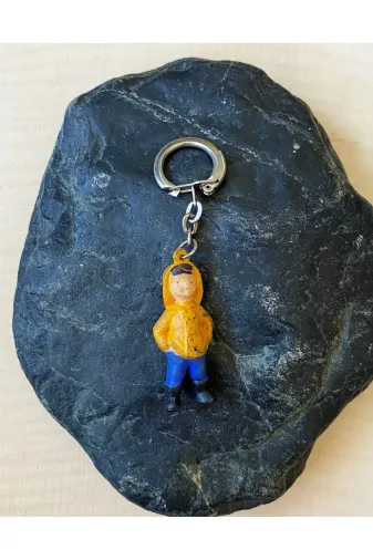 SANAT TACİRİ EK6746342209 Koreli Çiftçi Temali Anahtarlik Plastik Anahtarlik Koleksiyonluk Anahtarlik