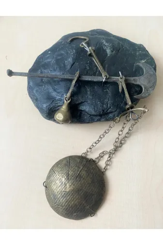 SANAT TACİRİ EK6NWE773WES Antika Bronz Pirinç Terazi Minyatür Terazi No 837
