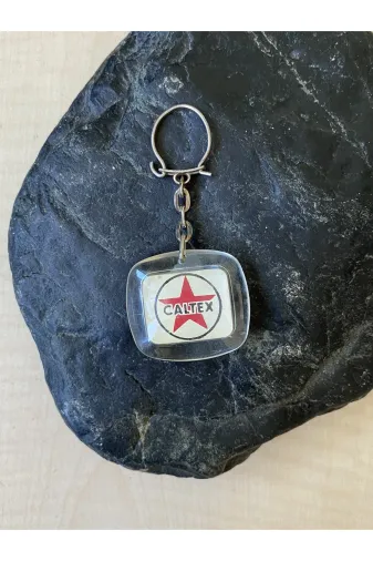 SANAT TACİRİ EK75RTG4HH Vintage Caltex Yazili Plastik Anahtarlik