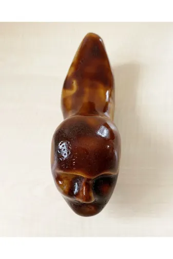 SANAT TACİRİ EK809L865453 El Yapımı Porselen Biblo Insan Suretli Farklı Biblo Kahverengi