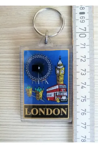 SANAT TACİRİ EKNSVBRSU4ESD Vintage London Anahtarlık Yurtdışı Mika Anahtarlık Londra Anahtarlık