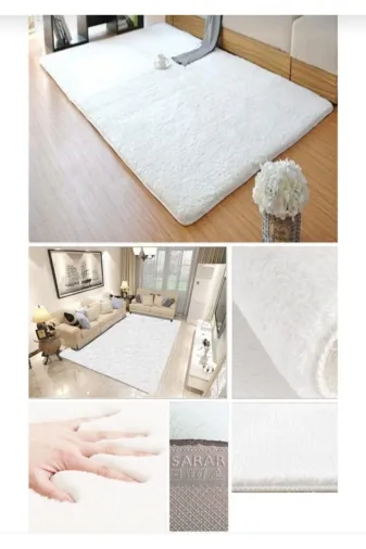 Sarar SN039 Post Halı Peluş Halı Kaymaz Taban Jel Yolluk Halı En Trend Yumuşak Yolluk