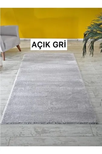 Sarar SRV55 Dream House Peluş Halı Yumuşak Açık Gri