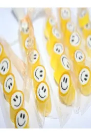 Sarı Gülenyüz Parmak Lolly 50 Adet