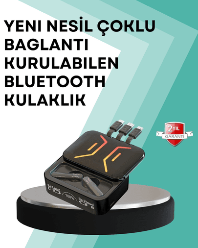 Şarj Kutulu Bluetooth Kulaklık – 2 Saatte Tam Şarj