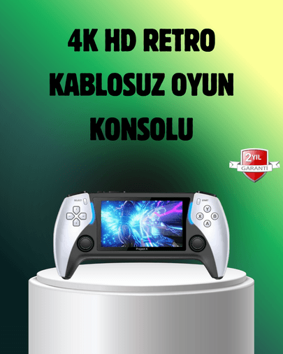 Şarjlı 4 Saat Oyun Süreli TV Bağlantılı Retro Oyun Konsolu