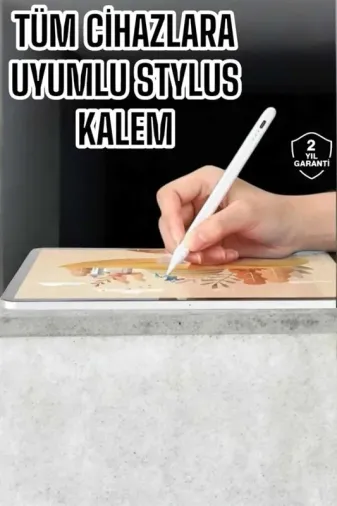 Şarjlı Dokunmatik Kalem Yedek Uçlu Android Ve İos Uyumlu