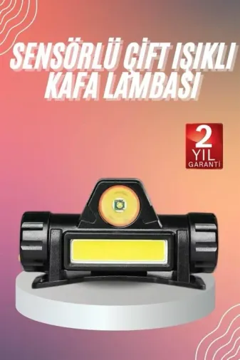 Şarjlı Mıknatıslı Kafa Lambası 1200 Lümen Kamp Işığı