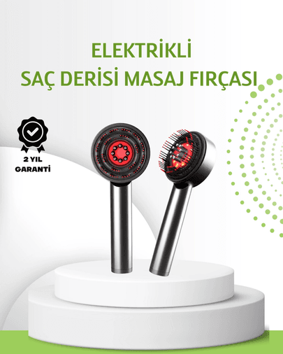 Şarjlı Saç Derisi Masaj Cihazı Kırmızı Işık Ve 3d Tarak Dişli