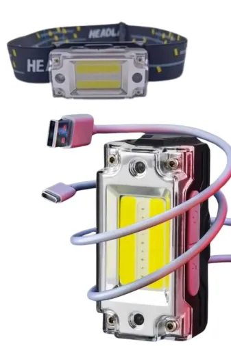 Şarjlı Sensörlü Led Kafa Lambası 6 Led İle Kamp Ve Yürüyüş