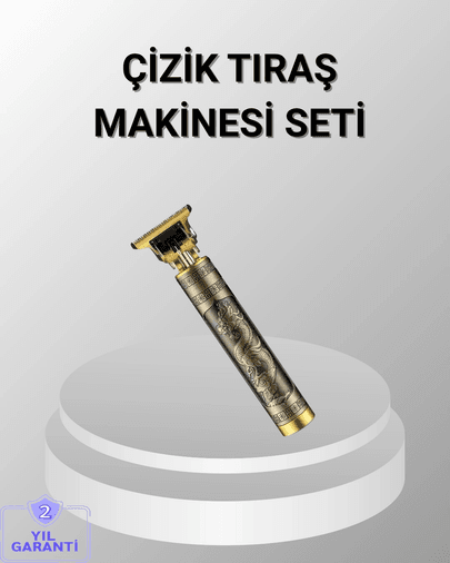 Şarjlı T Bıçaklı Saç Ve Sakal Tıraş Makinesi – 3 Başlıklı, Güçlü Motorlu, 2 Saat Kullanım