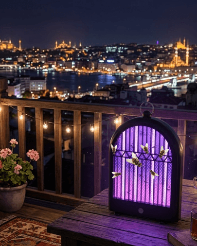 Şarjlı Uv Sivrisinek Öldürücü Lamba Sessiz Ve