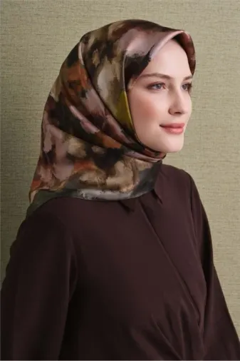 Saten İpek Eşarp 9613D-05