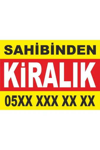 sb sistem bayrak sahibinden22 Sahibinden Kiralık Afişi Pankart Kumaş 50X75Cm M22