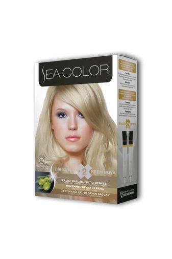 Sea Color 2 Tüp Krem Saç Boyası Seti Platin Sarısı No:0.1