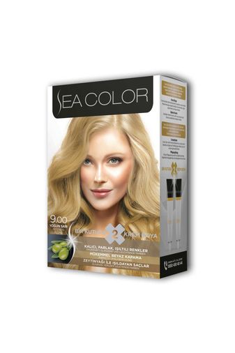 Sea Color RT-RYL-ARSEACLR900 2 Tüp Krem Saç Boyası Seti Yoğun Sarı No:9.00