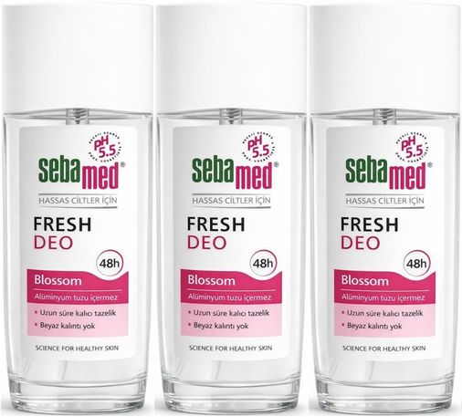 Sebamed Deodorant Sprey 75 ML Fresh Blossom (3 Lü Set)