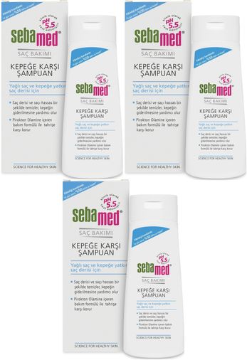 Sebamed Şampuan 200ML Kepeğe Karşı (Yağlı ve Kepeğe yatkın saç derisi İçin) (3 Lü Set)
