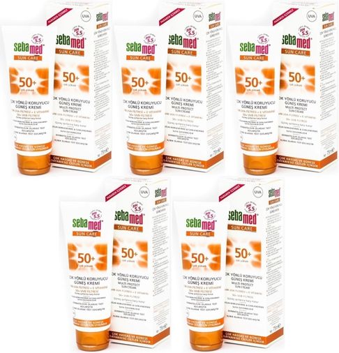 Sebamed Sun Care Çok Yönlü Koruyucu Güneş Kremi 75ML SPF 50+ Faktör (5 Li Set)