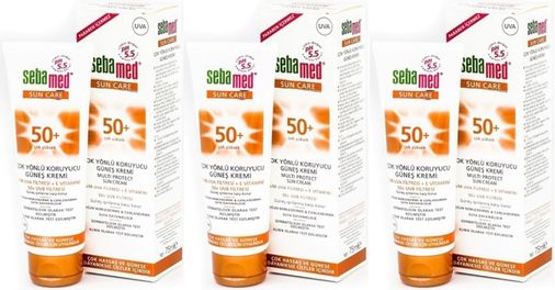 Sebamed Sun Care Çok Yönlü Koruyucu Güneş Kremi 75ML SPF 50+ Faktör (3 Lü Set)