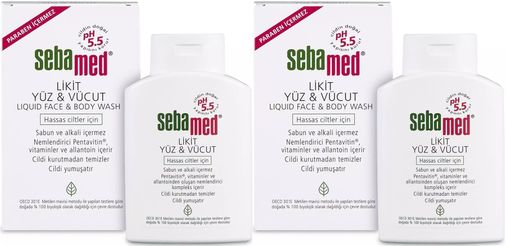 Sebamed Yüz ve Vücut Temizleyici Likit 200ML (2 Li Set)