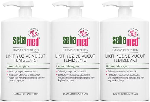 Sebamed Yüz ve Vücut Temizleyici Likit 300 ML (3 Lü Set)