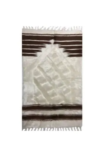 Seccadem 2036554 Bej Siirt Battaniyesi El Dokuma Tiftik Seccade 80X120