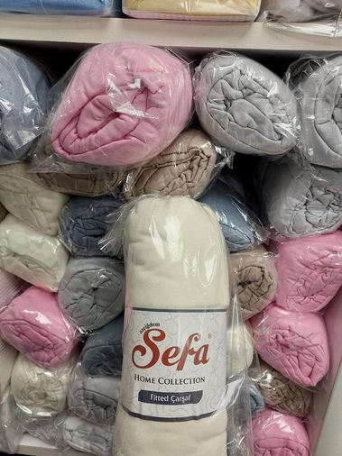 Sefa Lastikli Tek Kişilik Penye Çarşaf (100x200)-Asorti