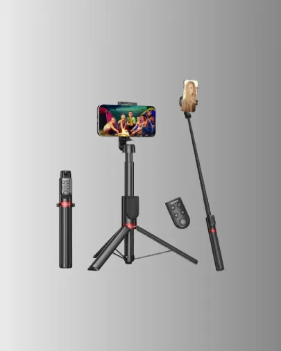 Selfie Çubuğu Ve Tripod 2'si 1 Arada Uzatılabilir