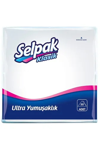 Selpak 1858120 Mini Beyaz Peçete 50'li